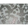 100 Silver glitter wedding die cuts confetti shower decor party
