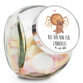 Mr. & Mrs. Panda Bonbonglas Spinne Agathe Teddy XL 2000ml - Geschenk, Gewürzdose, Verliebt, Küchenorganizer, Dankeschön, Kaffeedose, Liebesgeschenk,
