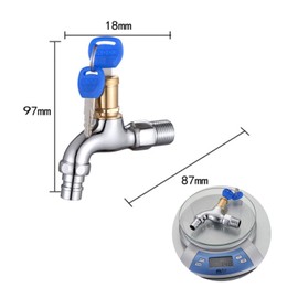 Lwtsrp Outdoor Lockable Tap, Tap with Lock, Lock Button Tap, Washing Tap for Outdoor, for Washing Machine in the Garden, Bathroom or Rental Room
