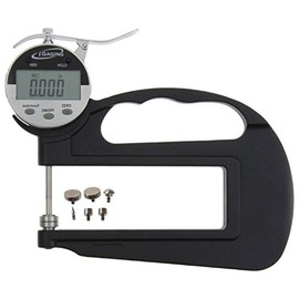 iGaging Deep Throat Thickness Gauge w/6 Anvils Digital Electronic Indicator 0-1"/0.0005"