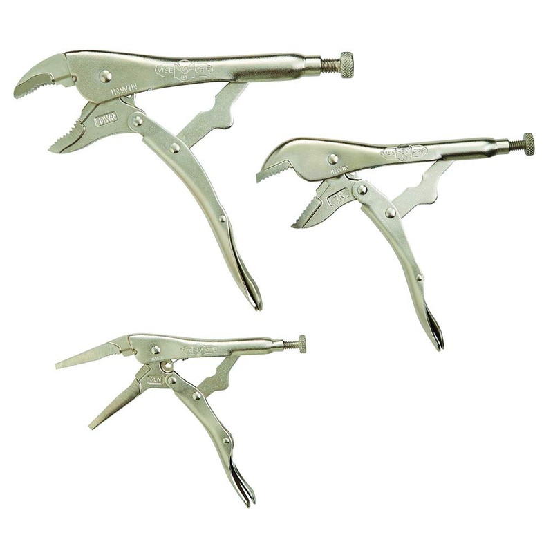 IRWIN VISE-GRIP Pliers Set, Locking Pliers, 3-Piece (323S), Silver