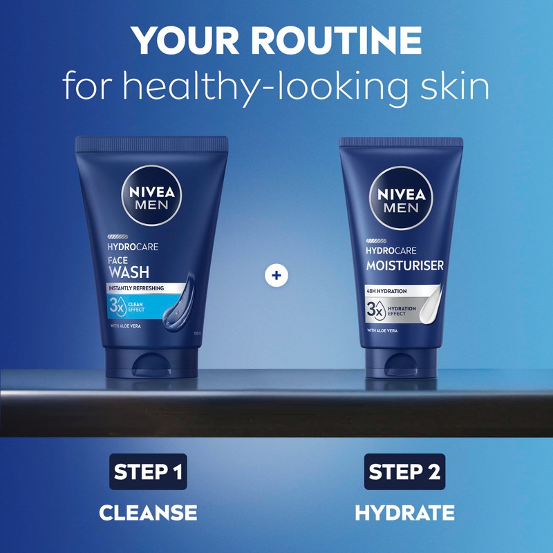 NIVEA MEN Hydrocare 48H Moisturiser, Pro-Vitamin B5 and Aloe Vera,
