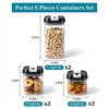 OMIO Airtight Kitchen Storage Containers (6-Pack) - Easy-Grip Pull Tab