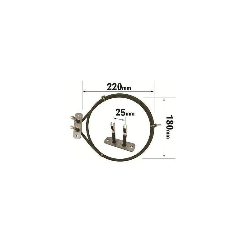 First4Spares Fan Oven Element for Beko Cookers
