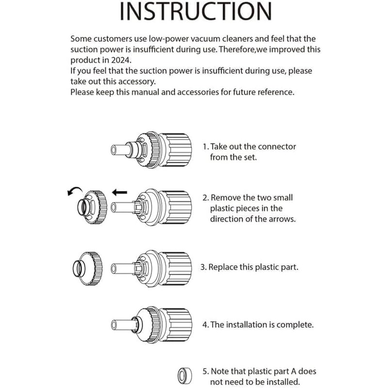 EZ SPARES Micro Cleaning Kit Vacuum Attachment Keyboard Crevice Cleaning