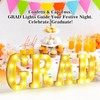 LED Light Up Letters GRAD Sign for Graduation Party Decorations