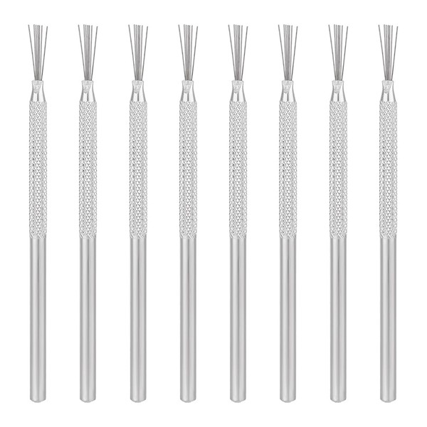 UNICRAFTALE 8Pcs Clay Ceramic Needle Detail Tools Feather Wire Texture
