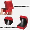 LED Ring Earring Box for Proposal, Wedding, Engagement， Luxury Jewelry