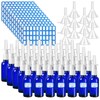 ZHWKMYP 60 Pcs Nasal Spray Bottle Empty, Blue Glass Refillable