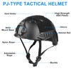 VPZenar Airsoft Helmet, Black Tactical Helmet With Detachable Anti-Fog Gray