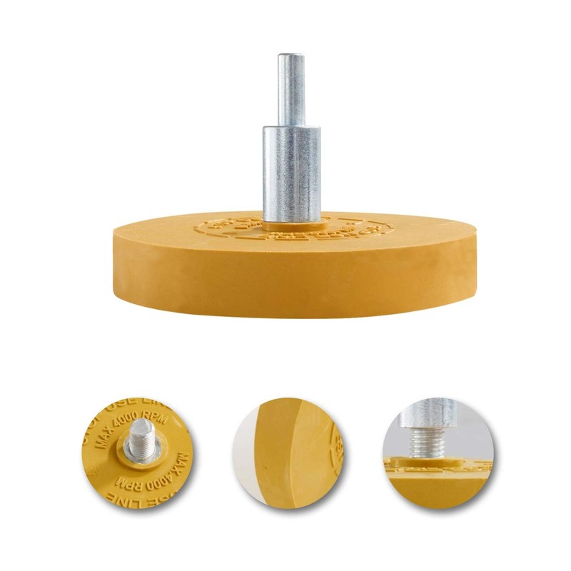S SATC Decal Eraser Wheel Adhesive Remover Tool with Drill
