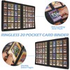DRZERUI 2000 Pocket Card Binder，20 Pocket Card Binder for 2000