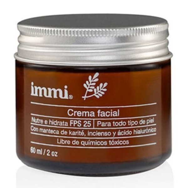IMMI, crema facial de día nutre e hidrata FPS 30,