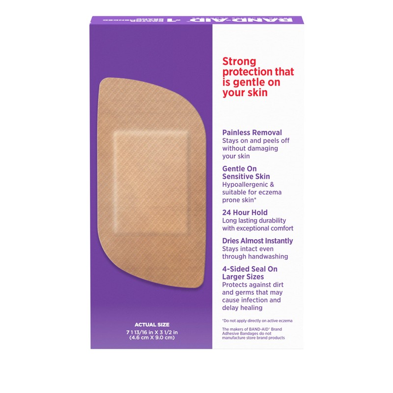 Band-Aid Brand Adhesive Bandages for Sensitive Skin, Hypoallergenic First Aid