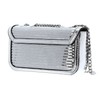 GUESS Kaska Mini Convertible Crossbody Flap Silver