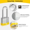 HOX Keyed-Alike Padlocks w/ 2” Long Hardened Shackle, 1-9/16” Wide
