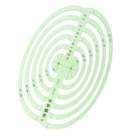 Milageto 1 Piece Template Ruler, Stencils, Drawing Template for All Purpose, Oval Drawing Templates, Multi-Function Formwork, Large Oval