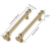 CABDM 2 Pack 5 Inch Hole Center Brushed Brass Cabinet