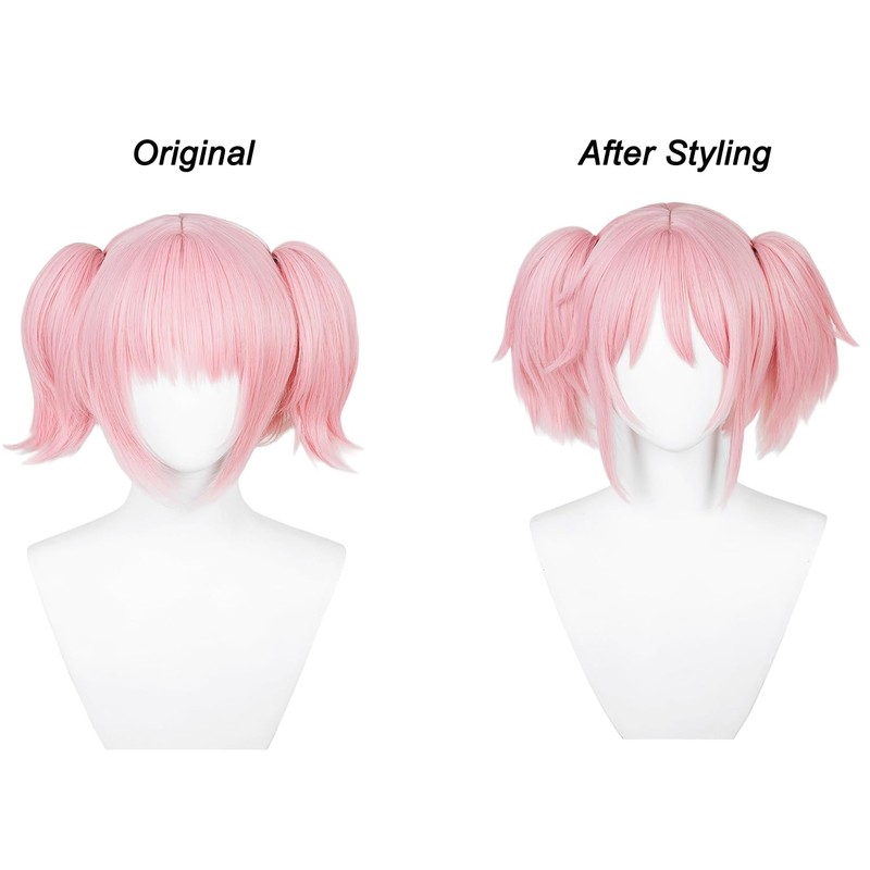 Pink Double Ponytail Magical Girl Cosplay Wig