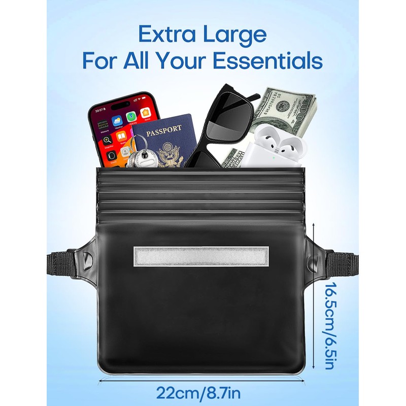 Henrycares Shield Waterproof Bag [Pack of 2], Black + Green