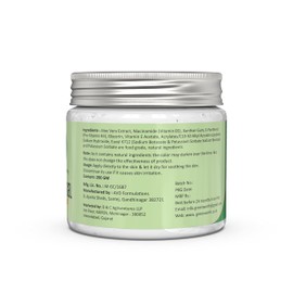 GREEN WORTH Pure Aloe Vera Gel With Vit B3, E And Pro-Vit B5 | 200 Gms