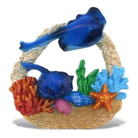 CoTa Global Sand Reef Ray Refrigerator Nautical Colorful Magnet - Ocean Animal Resin Beach Design, Fun and Cute Ocean Magnet for Kitchen Fridge, Locker, Home Decor and Office Decor Novelty