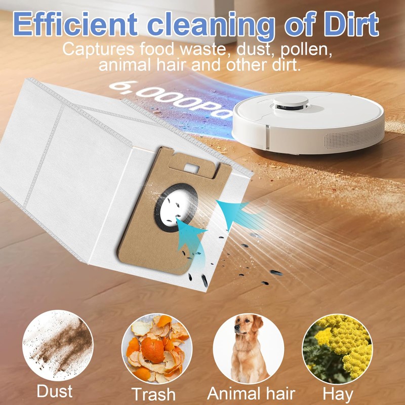 10 Dust Bags Compatible with Dream D10 Plus/D10s Plus Robot