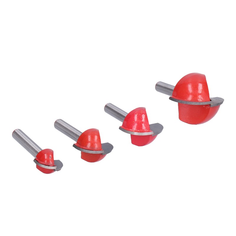 4Pcs Bowl Router Bit Ball Bearing Dish Carving CNC Milling