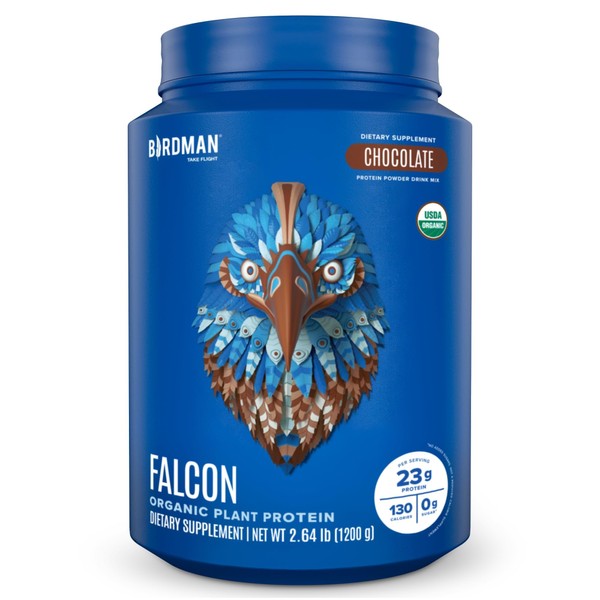 BIRDMAN BIRDMAN Falcon Vegan Protein Powder Organic, Stevia & Sugar
