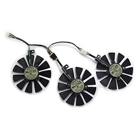 inRobert 87mm T129215SU Graphics Card Cooling Fan for ASUS Strix GTX980Ti/R9390/RX480/RX580 Video Card Cooler (Fan-3pcs)
