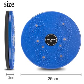 Roczential Twisting Waist Disc - Non-Slip Balance Board for Home Fitness, Aerobic Exercise & Foot Massage, Rotating Self Trainer Equipment for Core Workout (Blue)