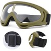 Fansport Airsoft Mask and Goggles Set, Tactical Half Face Mesh