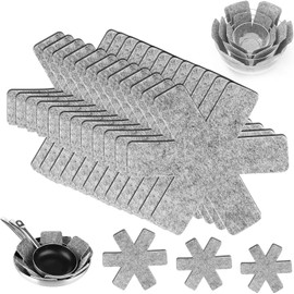 GUOYOU 12 Pcs Pot and Pan Protectors, Pot Dividers Pads, 3 Size Saucepan Protectors for Stacking, Adjustable Felt Thermal Insulation Mat, for Protecting and Separating Pot and Pan（26cm, 35cm, 38cm）