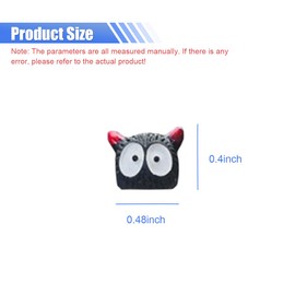 DUSCOKE 5PCS Cute Devil Car Dashboard Ornament, Funny Auto Rear View Mirror Accessories, Vehicle Interior Decorations Ornament Accessories for Home, Office, Garden (Devil)