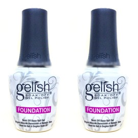 Harmony Gelish Soak-Off Nail Polish-- 2PC FOUNDATION BASE GEL COAT  0.5oz/15ml