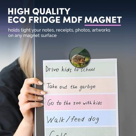 1 x Round MDF Magnet - Hedgehog Animal Garden Wildlife 45311