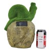 Ebros Large Whimsical Snail On Rock Garden Statue with Solar