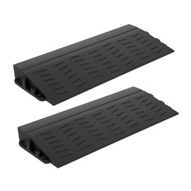 Ipetboom 2pcs Reusable Robot Vacuum Ramp Mats for Doorways and Driveways Easy to Install Ramp Pads for Wheelchair Accessibility Climbing Mat for Cleaning Coverage Expansion