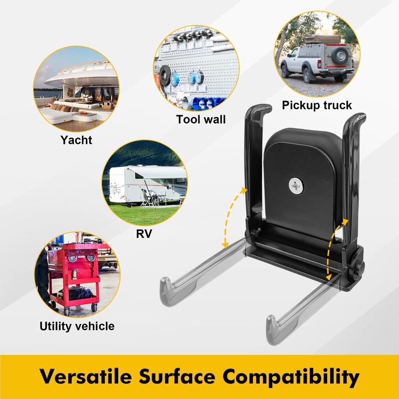 BPOPO Heavy Duty Magnetic Grill Hooks, Foldable Organization Scratch-Free Versatile