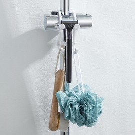 Shower Hanger | Small Versatile No Drill Towel Hook - Shower Door Towel Hook, Glass Shower Door Hook, Portable No Drill Towel Hook for Bathroom, Laundry Room