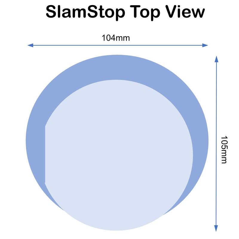 SlamStop Door Stopper Stops Slamming Doors by Wedging Door Open