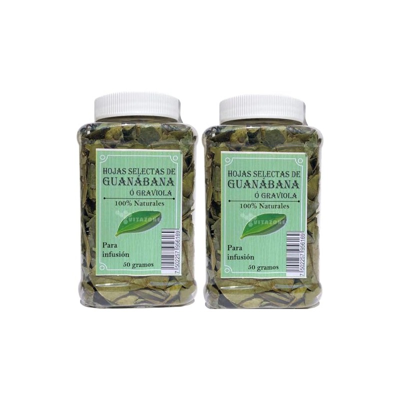 PACK 2 Guanabana o Graviola Hojas 100% Naturales