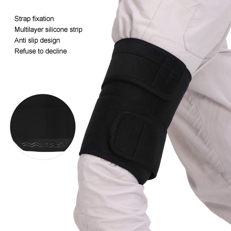 Thigh Support Brace Compression Sleeve Support Hamstring Wrap for Pulled