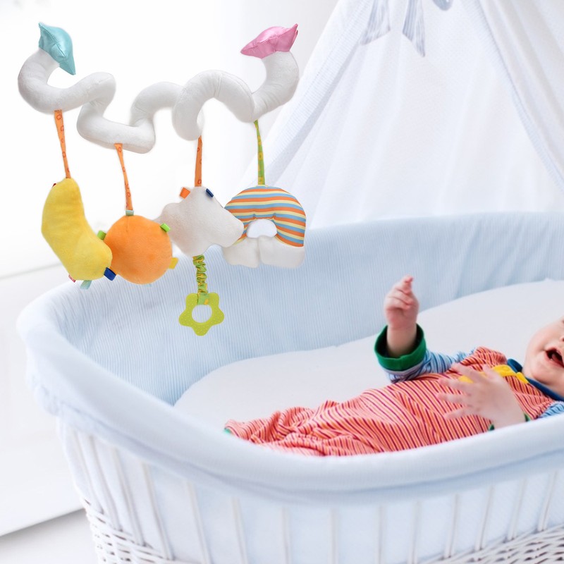 Baby Spiral Wrap Crib Bed Toy Cartoon Cute Stroller Car