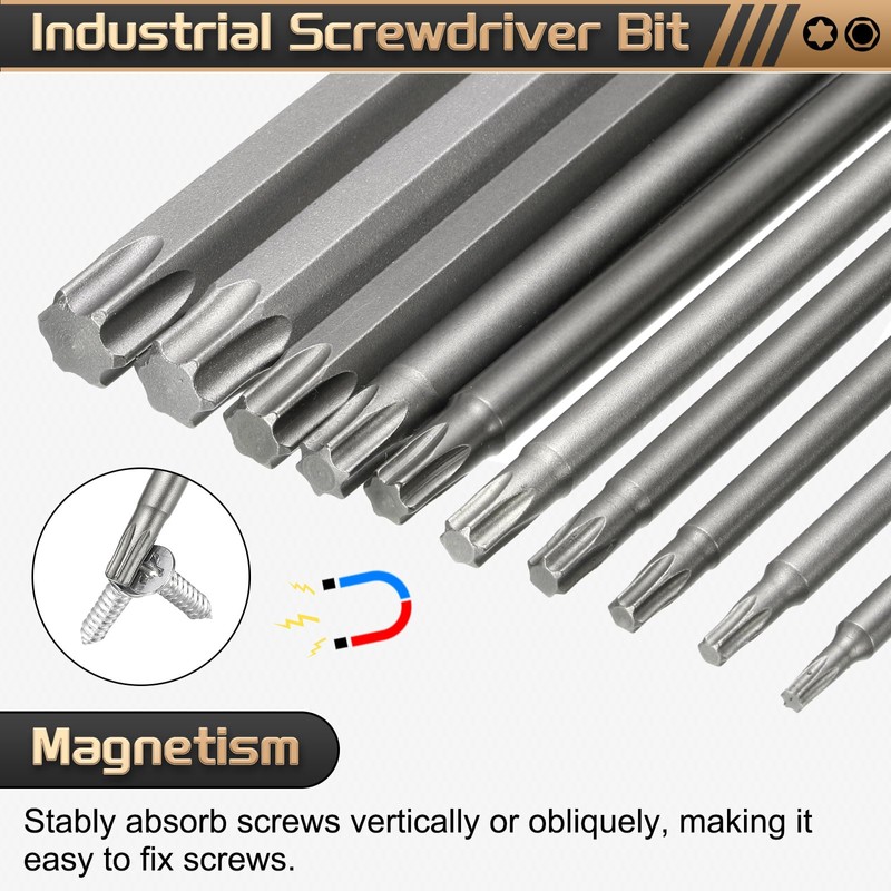 QUARKZMAN 5 Pieces T25 Torx Bit Screwdriver Bit Set 1/4