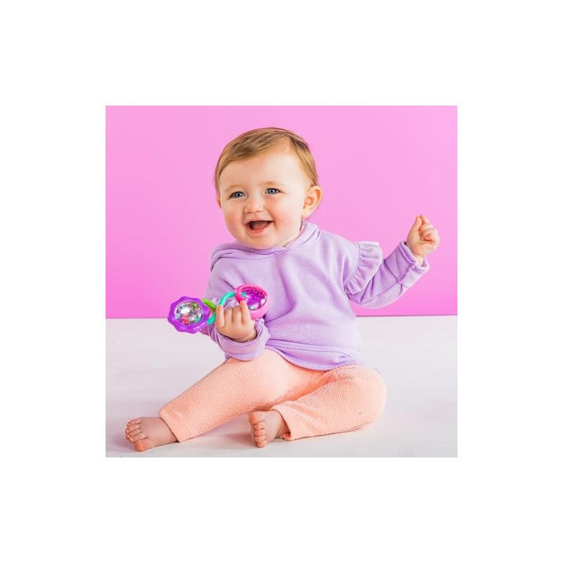 Sonajero Bright Starts and Shake Barbell - Hermoso en Rosa,