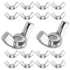 Wing Nuts,1/4"-20 Wing Nuts,304 Stainless Steel Wing Nuts,Fasteners Parts Butterfly