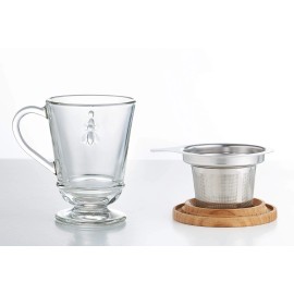 La Rochere Napoleon Bee Tea Cup with Infuser and Lid — Stylish Tea Cups for...