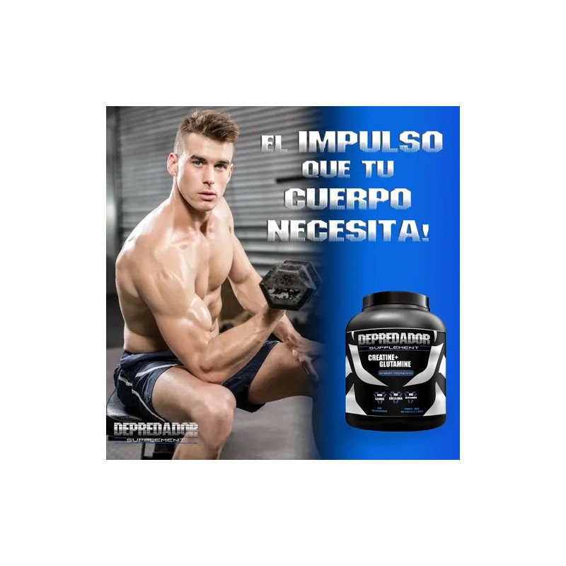 Creatina + Glutamina Depredador 1kg Varios Sabores