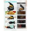 FOHERE 2-in-1 Omelette Maker&Waffle Maker, 1400W Omelet Waffle Maker 180°